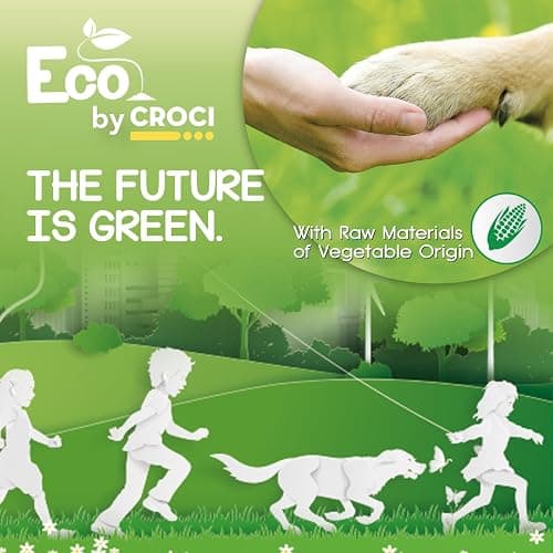 CROCI Puppy Pads 28x34in ECO Green Dog Pee Pads , Plant-Based Dogs Pads Absorbs Up to 7 Cups of Liquid, 5-Layer Leak-Proof & Quick Drying Pee Pads for Dogs, Disposable (40 Counts) thumbnail 2