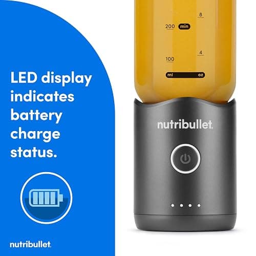 nutribullet Flex Portable Blender NBPB50200, Gunmetal Gray thumbnail 4