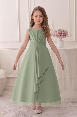 GetWish Junior Bridesmaid Dresses Flower Girl Formal Wedding Guest Pageant Fancy Long Maxi Dress Elegant Party Gown thumbnail 2