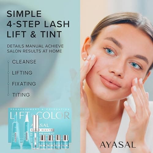 AYASAL Lash Lift Kit: Korean Formula Eyelash Perm, Non-Irritating Gentle Eyelash Lift Kit, Thio-Free Formula for Lash Lifting and Coloring - with Detailed Instructions for Home Use thumbnail 5