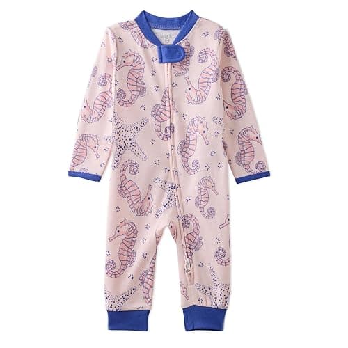 Butterblu Shadow Sleep & Play 100% Organic Cotton Footless Zip Front Sleeper Pajamas - Image 1