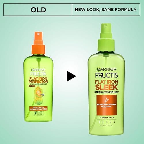 Garnier Fructis Style Flat Iron Perfector Straightening Mist for Heat Protection, Argan Oil, 6.0 Fl Oz, 3 Count (Packaging May Vary) thumbnail 2