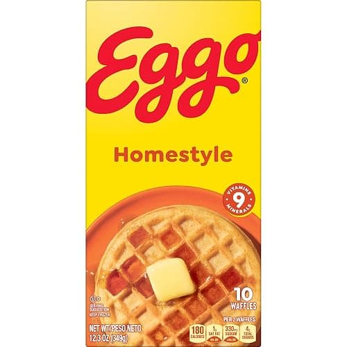 Eggo Homestyle Waffles, Breakfast Food, Frozen Breakfast, 10 Waffles (Frozen) thumbnail 10