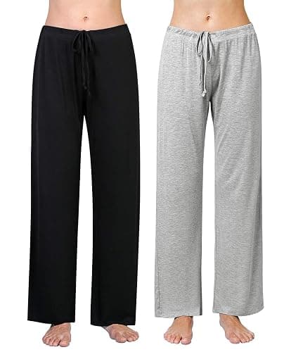 Air Curvey Casual Womens Pants Soft Lounge Pants Sleep Pajama Bottoms With Pocket - Image 1