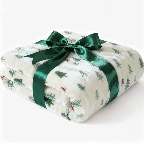 Ultra Soft Fleece Blanket Throw Size - Christmas Flannel Fleece Luxury Throw Blanket - Lightweight Throw for Couch, Bed, Chair - Warm & Breathable - Cozy Microplush Bedding - Christmas Trees - Image 1