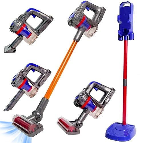 BAYMI Kids Vacuum Cleaner that Really Works - 3-in-1 Toddler Working Vacuum Toy with Real Suction, Montessori Pretend Cleaning Toy Set for Boys & Girls Ages 3+ (Purple) - Image 1