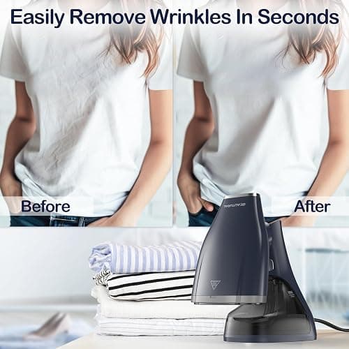 BEAUTURAL Handheld Garment Steamer for Clothes, Handheld steamer with Foldable Design, Easy to Remove Wrinkles, 1500W, 25-Second Fast Heat up, 2 Steam Level Setting with Continuous Steaming thumbnail 5