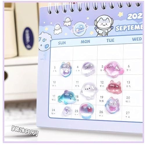 3D Puffy Stickers, 4 Sheets 200+ Kawaii Resin Decorative Stickers for Phone Case, Notebook, Scrapbooking (Style-2) thumbnail 2