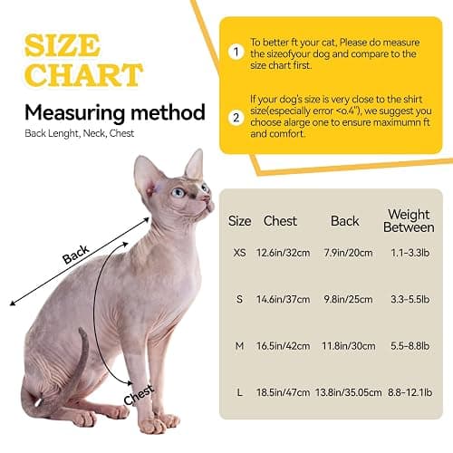Bumblebee Cat Costume for Sphynx & Small Dogs, Fit Halloween, Yellow, XS | Cute Bee Stripes Hoodie, Soft Warm Fleece, Holiday Cosplay Outfit, Daily Leisure Wear, Easy to Put, Safe for Leash Walking thumbnail 7
