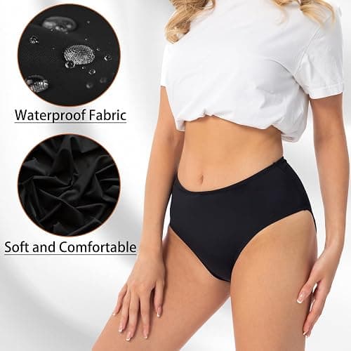 Maillot de Bain Menstruel - Bsorbant Antifuite et Anti Odeur Culotte Menstruelle, Maillot de Bain Menstruel Adolescente, Culotte Maillot de Bain Regle Menstruelle Ado, Confortable Piscine et Plage thumbnail 4