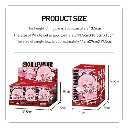 POP MART SKULLPANDA Winter Symphony Series Plush Action Figure Collectible Toy Gift 1 Piece - Winter Symphony - 1PC thumbnail 3