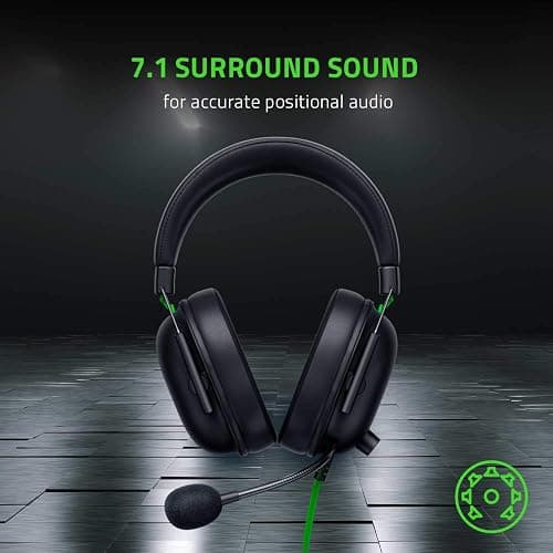 Razer BlackShark V2 X Gaming Headset: 7.1 Surround Sound - 50mm Drivers - Memory Foam Cushion - For PC, PS4, PS5, Switch - 3.5mm Audio Jack - Black thumbnail 7