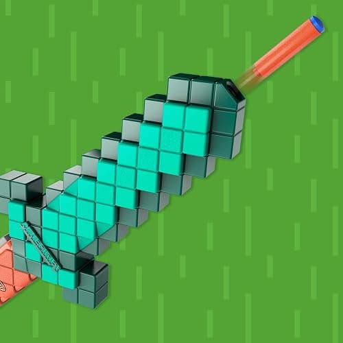 Nerf Minecraft Sword Dart Blaster, Pull Back Priming, Foam Edge, 8 N1 Darts, Ages 8+ thumbnail 9