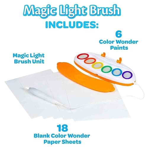 Crayola Color Wonder Magic Light Brush, Mess Free Painting Station for Kids, Toddler Toys & Activities, Holiday & Christmas Gifts for Kids, Ages 3+ thumbnail 5