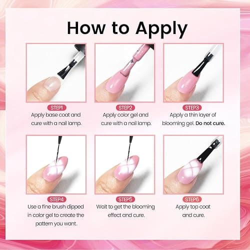 JODSONE Blooming Clear Gel Nail Polish, 15ml for Spreading & Watercolor Effects, Floral Nail Art Design, U V & LED Cure, Light Up Your Nail Life thumbnail 7
