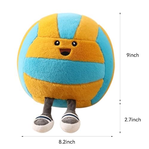 Funny Volleyball Pillow with Legs – Cute Stuffed Animal Toy for Boys Girls, Volleyball Throw Pillow Gift for Room Decor, Couch or Bed (Volleyball 11 Inch) thumbnail 3