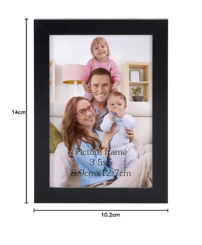Giftgarden 3.5x5 Picture Frame Black Thin Photo Frame 3 by 5 for Wall and Tabletop Display, Single thumbnail 3