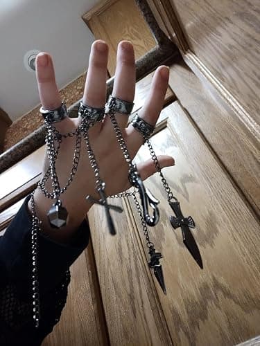 Anime HXH Kurapika Charm Bracelet - Anime HXH Cosplay Five Finger Rings Bracelet For Women Men - Best Stuff for Collection Jewelry Halloween Cosplay Gifts thumbnail 9