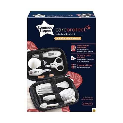 Tommee Tippee Baby Healthcare and Grooming Kit, 9X Essential Newborn Care Items for Home and Travel, Wipe-Clean and Waterproof Travel Case thumbnail 3
