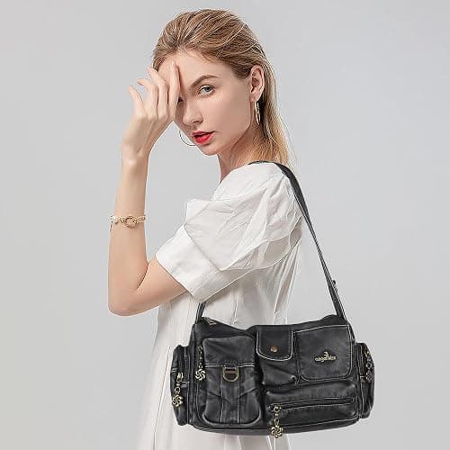 Angel Kiss Hobo Bags for Women,Vintage Shoulder Purses for Women,Small Crossbody Handbag with Adjustable Strap thumbnail 8