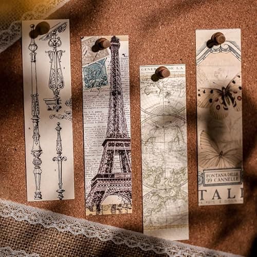Generic 30PCS Vintage Aesthetic Bookmarks for Reading Women, Retro Natural Butterfly Flower Boxed Cardboard Paper Bookmarks Gifts for Book Lovers (B - 30 PCS) thumbnail 2