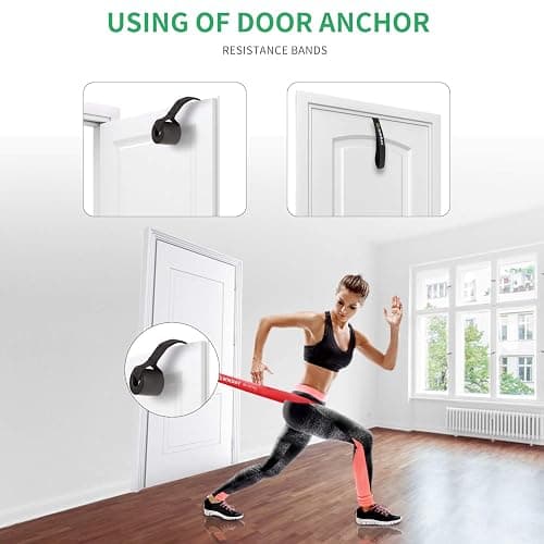 WIKDAY Resistance Bands, Pull Up Bands, Workout Bands for Exercise, Thick Heavy Resistance Band Set with Door Anchor, Elastic Bands for Body Stretching, Crossfit Training at Home/Gym Men & Women Women thumbnail 6
