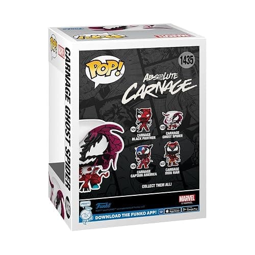 Funko POP Marvel: Carnageized - Ghost Spider - Marvel Comics - Collectable Vinyl Figure - Gift Idea - Official Merchandise - for Kids & Adults - Comic Books Fans - Model Figure for Collectors thumbnail 3