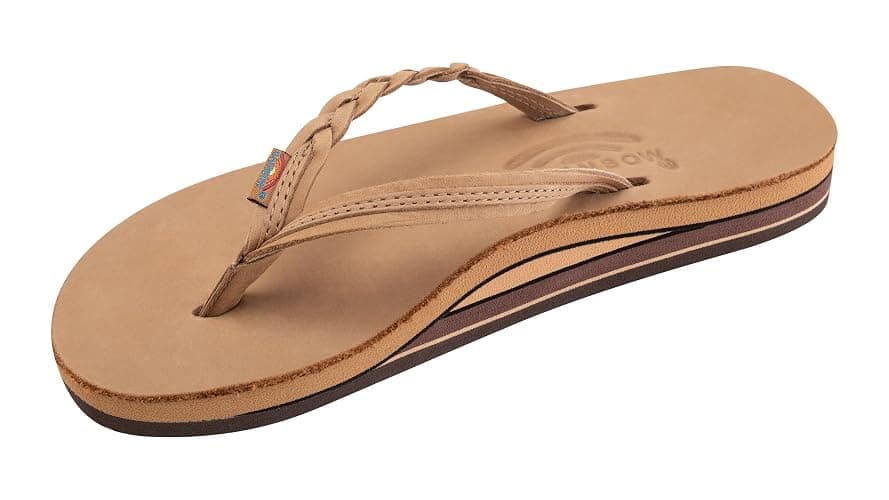 Rainbow Sandals Women’s Double Layer Flirty Braidy Premier Leather w/Single Braided Strap - Image 1