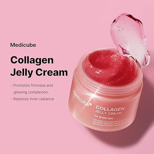 medicube Collagen Jelly Cream- Niacinamide & Freeze-Dried Hydrolyzed Collagen-Boosts skin barrier hydration & gives 24h Glow & Firmer looking skin | No artificial color, Korean skincare (3.71 fl.oz.) - 3.71 Fl Oz (Pack of 1) thumbnail 4