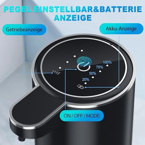 Amyzavls Seifenspender Automatisch,380ml Elektrischer Wandmontage Berührungsloser Automatische Seifenspender,USB wiederaufladbar mit Infrarot Bewegungssensor für Bad,Küche, Büro Schwarz thumbnail 3