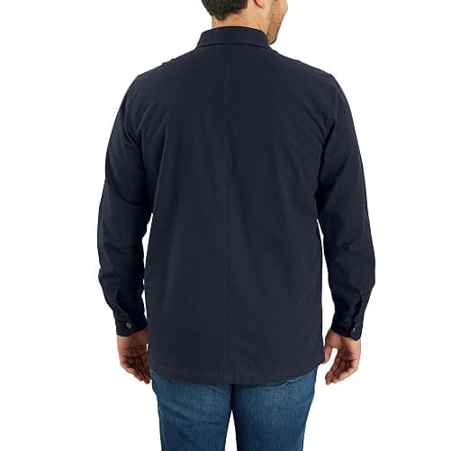 Carhartt Mens Rugged Flex® Relaxed Fit Canvas Fleece-Lined Snap-Front Shirt Jac thumbnail 2