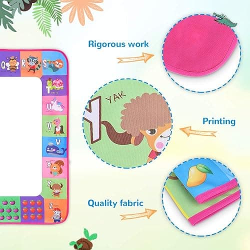 Water Doodle Mat - Kids Painting Writing Doodle Toy Board - Color Doodle Drawing Mat Bring Magic Pens Educational Toys for Age 3 4 5 6 7 8 9 10 11 12 Year Old Girls Boys Age Toddler Gift (Pink) thumbnail 5