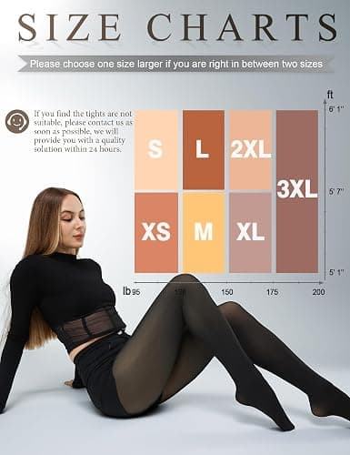 KBVOT Fleece Lined Tights Women Sheer Warm Pantyhose Leggings Fake Translucent Thermal Winter Thick Tights for Dresses thumbnail 6