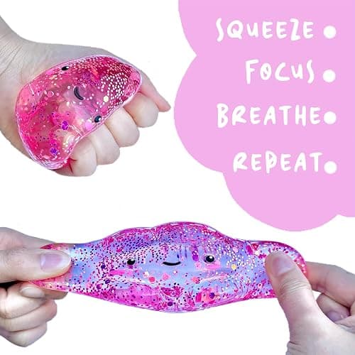 Kiedle Cloud Stress Ball - Nice Sensory Squishy Squeeze Cute Fidget Toy with Slow Rise Squish - 3" Cloud thumbnail 5
