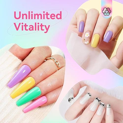 SAVILAND Poly Gel Nail Colors - 20 Colors Nail Extension Gel Kit Bright Rainbow Pink Purple Blue Color Collection Poly Gel Nail Kit for Daily Nail Art DIY Nail Salon Gift for Girls thumbnail 3
