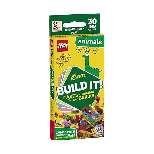LEGO Recreate Activity Cards – Animals | Creative Building Game with 30+ Activity Cards & 25 LEGO Elements | Ages 6+ thumbnail 3