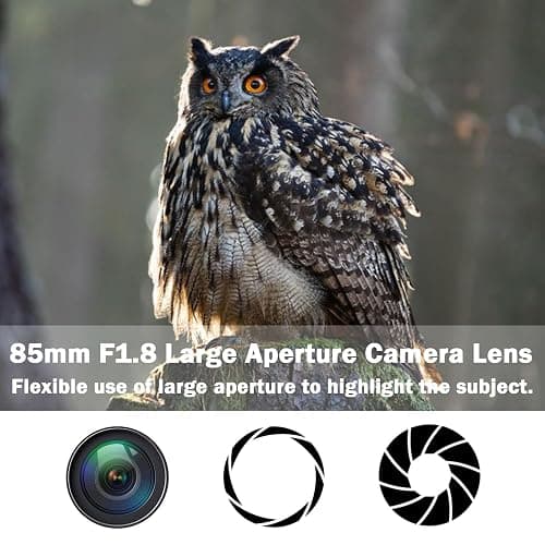 85mm Lens for Canon RF - 85mm f1.8 Portrait Lens Manual Focus(MF) for Canon EOS R/Ra/RP/R3/R5/R5 C/R6/R6 Mark II /R7/R8/R10/R50/R100 Mirrorless Camera (for Canon R Series) thumbnail 5