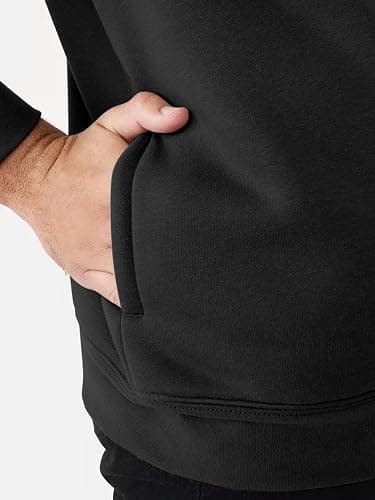 PLEPAN Mens Quarter Zip Pullover Fleece Sweatshirt Casual Mock Neck Sweater Polo Long Sleeve thumbnail 6