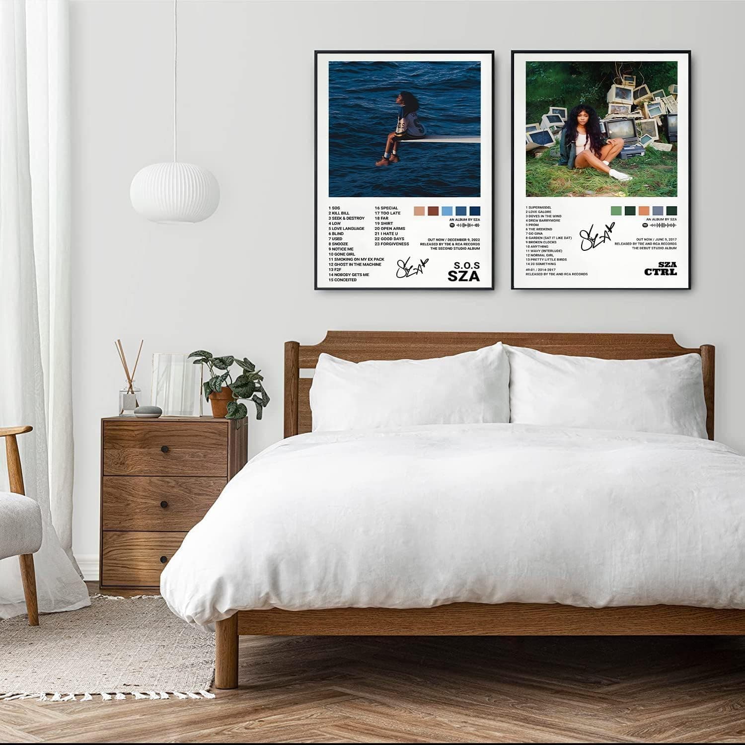 ZIENVE Sza Album Cover Posters, Set of 2 Print Music Canvas Wall Art Album Cover Signed Limited Posters Aesthetic Room Decor, 40 x 60cm Unframed - Sza thumbnail 5