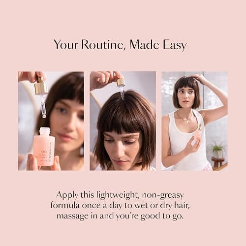 VEGAMOUR GRO Hair Serum for Hair Thinning & Shedding, Thicker Fuller Looking Hair In As Soon As 90 Days, Non Oily, Bergamot Scent, Vegan & Cruelty Free thumbnail 8