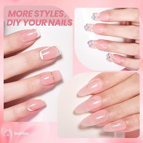 Beetles UV Gel Nagellack Nacktes Farbe, 15 ml Neutrale Cremebraun Gel Nagellack, LED Nagellampe Erforderlich Geschenk für Nagelkunst DIY Nagelstudio Heimmaniküre thumbnail 6