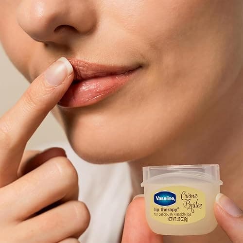 Vaseline Lip Therapy Variety 3-Pack – Crème Brûlée, Rosy Lips, Cocoa Butter Mini Lip Balms for Soft, Glowing, and Deliciously Kissable Lips, 0.25 Oz Ea thumbnail 8
