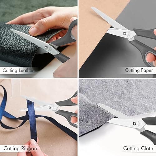30 Pack Scissors Bulk, 8 Inch Sharp Scissors All Purpose for Office School Classroom, Shear Fabric Sewing Craft Cutting Paper for Adults Teachers Students, School Supplies for Right/Left Handles thumbnail 7