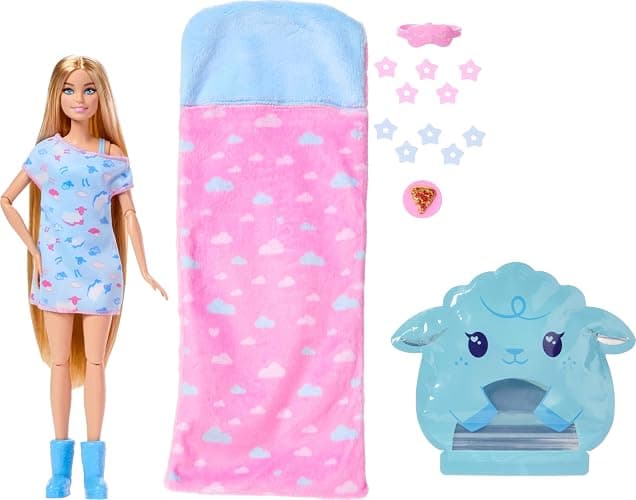 Barbie Sleepover Reveal Doll and Accessories thumbnail 6
