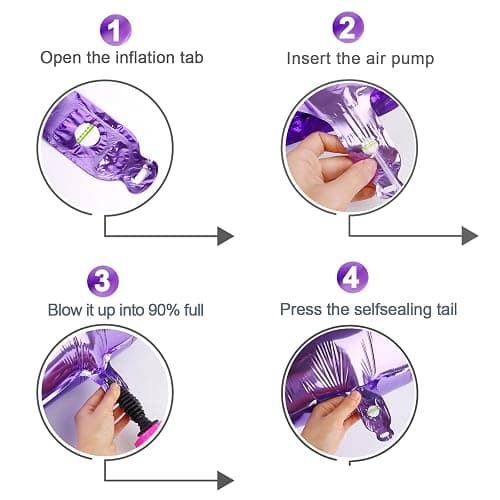 Purple Number 30 Balloon 40 Inch, 30th Birthday Decorations Men Women | Foil Purple number balloons, giant helium inflatable balloon numbers for 30th birthday decorations, helium supported thumbnail 6