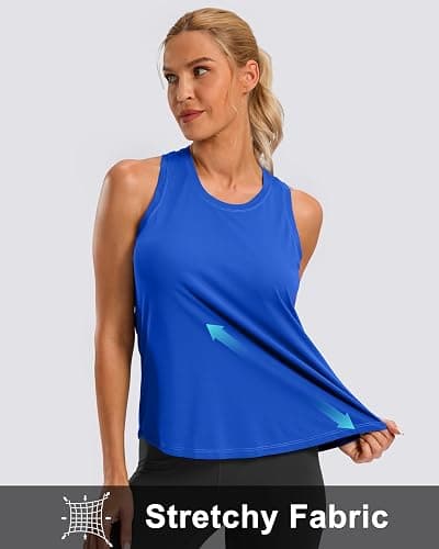 G Gradual Women's Workout Tank Tops Racerback Athletic Gym Shirts | Lightweight, Quick Dry, Breathable, Moisture Wicking, Loose Fit, Sleeveless, for Running Yoga Sports Tennis Pilates thumbnail 7