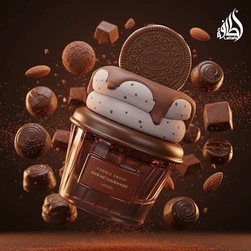 Lattafa Cookie Crave Eau de Parfum, Give me Gourmand Collection, 75ml Spray, Sweet Vanilla Cookie Scent, Cocoa Butter and Sugar Notes thumbnail 5