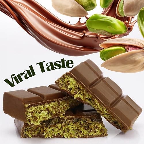 Ceres Gourmet Dubai Chocolate Bar, Pistachio Knafeh Chocolate Snack 2.3oz (65g) with Crispy Kunafa Layers and Smooth Milky Chocolate, Individually Wrapped Premium Gift-Style Treat for Special Moments thumbnail 6