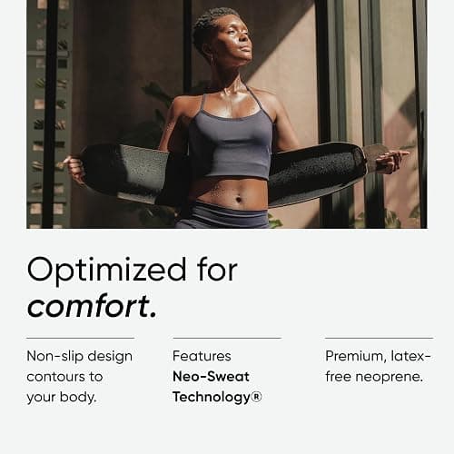 Sweet Sweat Waist Trimmer Toned Series - Premium Sweat Enhancing Fitness Belt for Women & Men - 5 Adjustable Sizes thumbnail 6