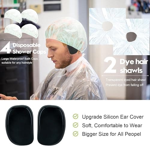 Svjetiq 21Pcs Hair Dye Kit Professional Hair Coloring Products with Hair Dye Brush, 350ml Hair Color Bowl, Hair Clips, Applicator, Earcover for Salon Bleaching & Hair Coloring at Home thumbnail 5